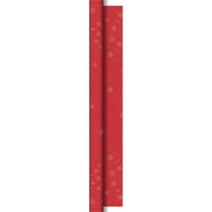 Duni Christmas Star Shine Red Dunicel® Banquet Reel, 1.18m x 25m