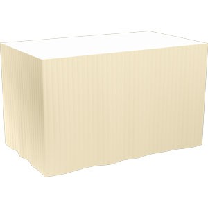 Cream Dunicel&reg; Tableskirt 0.72m x 4m