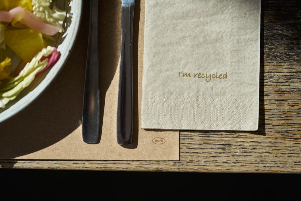 Paper Placemat, I'm Recycled