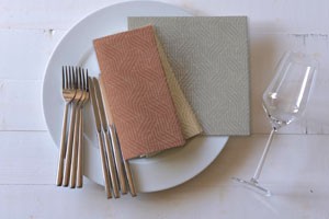 Dunisoft® Napkin 40 x 40cm Woven Granite Grey