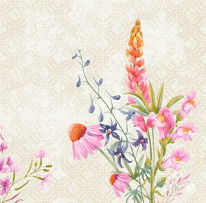 Dunisoft® Napkin 40 x 40cm Floret