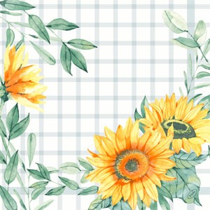 Dunisoft® Napkin 40 x 40cm Sunflower Day