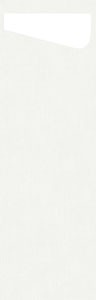 Duni Sacchetto® Slim Dunisoft® White, White Napkin