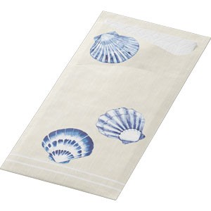 Tide, White Napkin Pocket