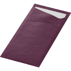 Plum napkin pocket