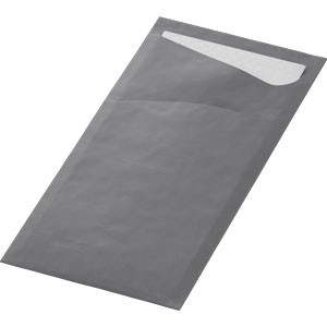 Grey napkin pocket