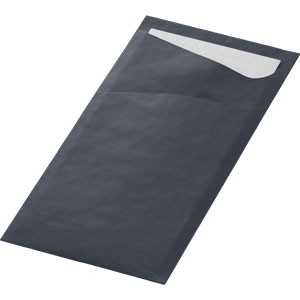 Black napkin pocket