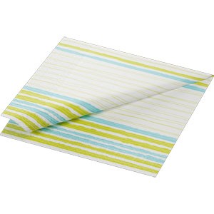Duni Tissue Design Napkin, 3ply 40cm x 40cm, Elise Stripes