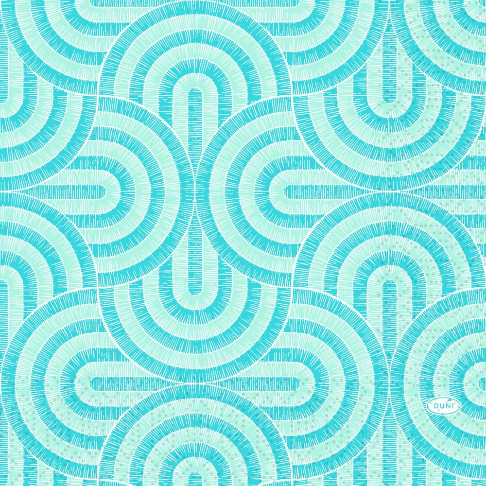 Duni Tissue Napkins 33cm x 33cm Carton, Breeze Mint Blue