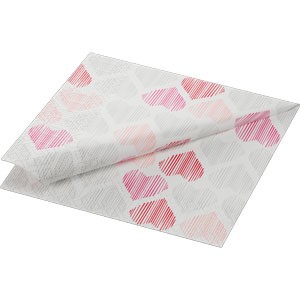 Duni Tissue Napkins 33cm x 33cm Carton, Amour