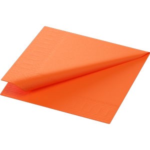 Duni 3ply 24cm Tissue Napkins Sun Orange