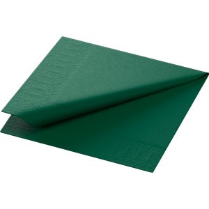Duni 3ply 24cm Tissue Napkins Dark Green