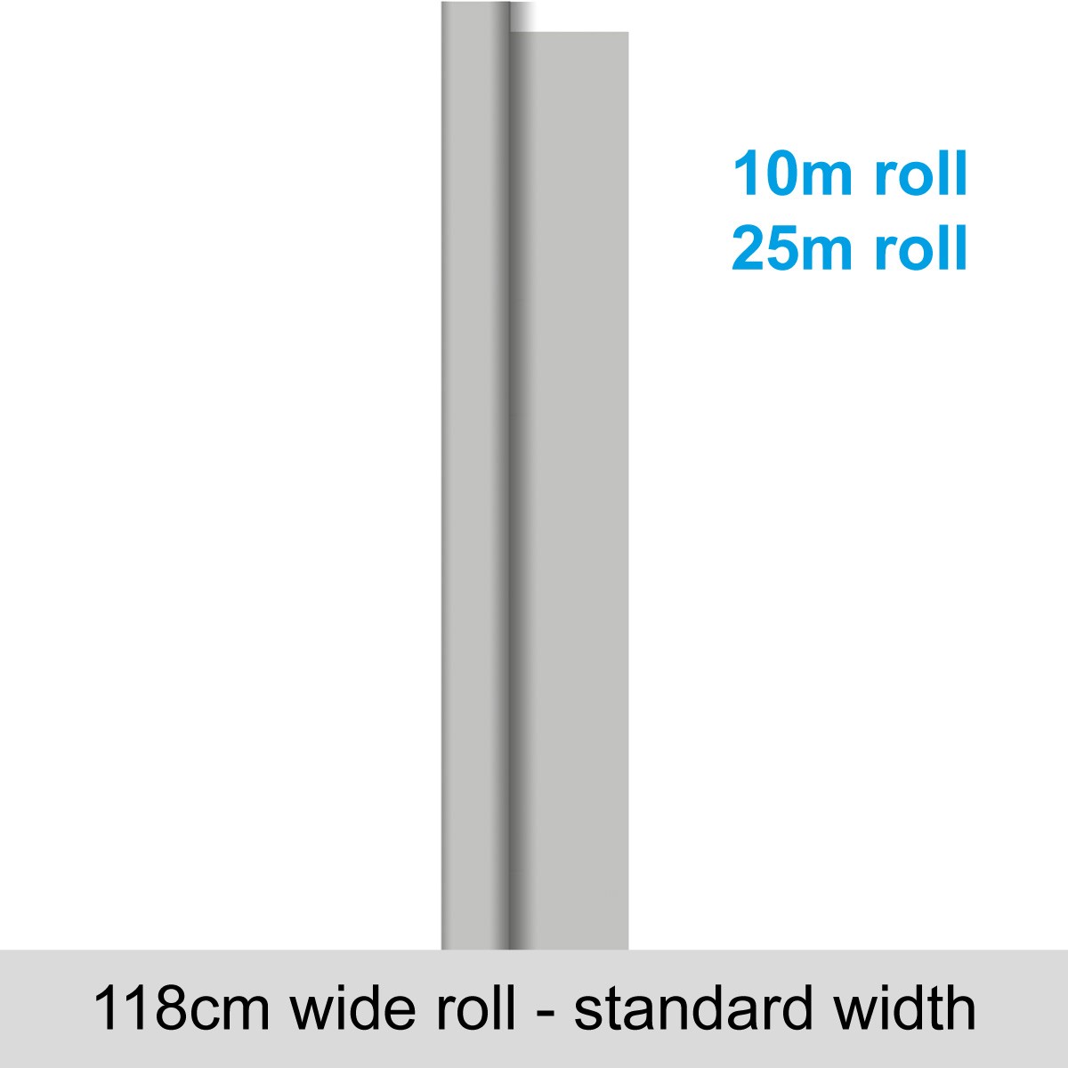 Dunisilk Unicolour Silver Banquet Roll