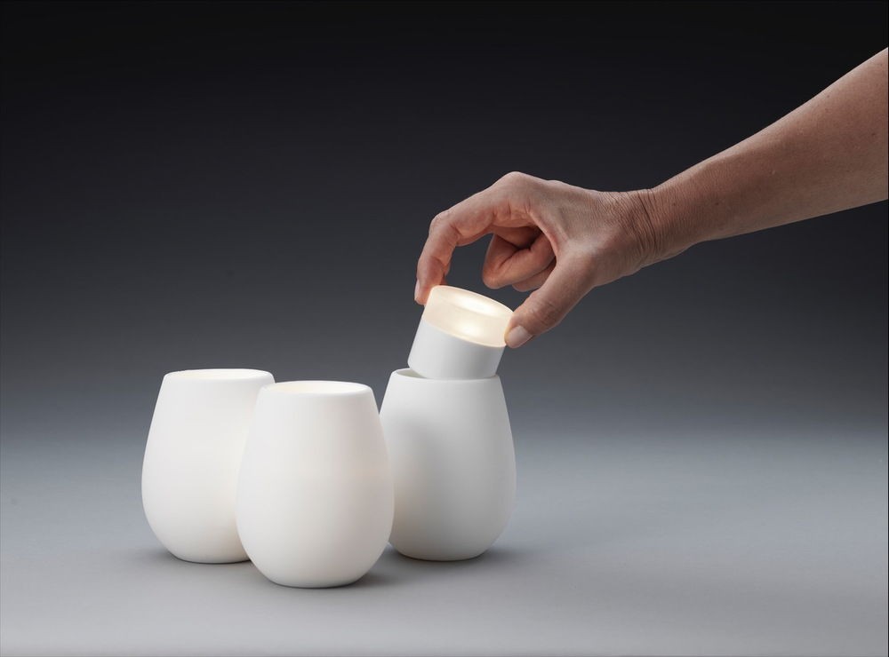 Tropical Silcone Candle Holder with LED Lamp