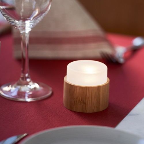 LED Mini Lamp used with Natural Bamboo holder