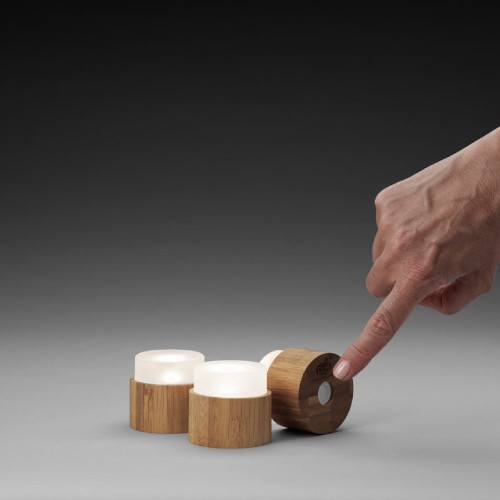 LED Mini Lamp used with Natural Bamboo holder