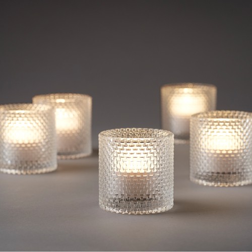 Clam Clear Candle Holder