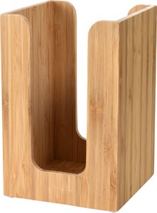 Duni Bamboo Napkin Dispenser Box 11x11cm, 17cm high