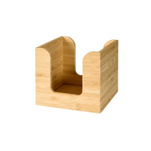 Duni Bamboo Napkin Dispenser Box 11x11cm, 10cm high