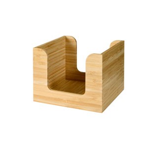 Duni Bamboo Napkin Dispenser Box 13x13cm, 10cm high