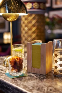 Duni Bamboo Napkin Dispenser Box 13x13cm, 17cm high