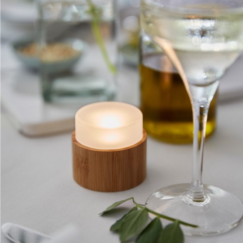 Duni LED Mini Lamp Holder Bamboo Holder