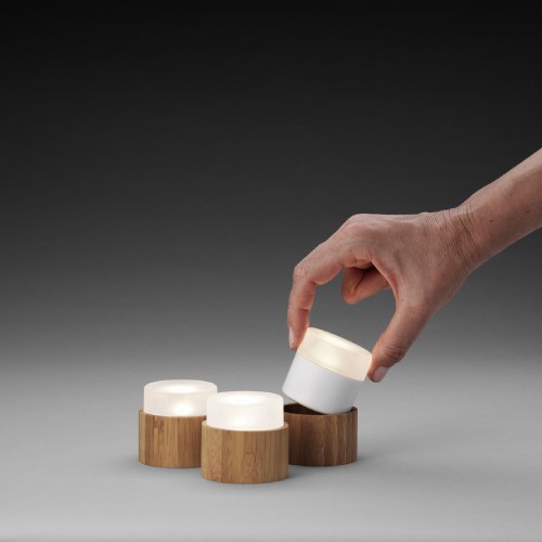Natural Bamboo Lamp Holder