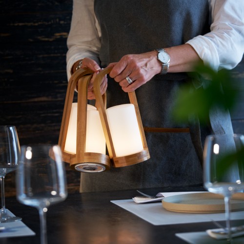 Easy Bamboo LED Lamp Holder from Duni