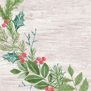Dunisoft Napkins, 40cm, Winter Greenery