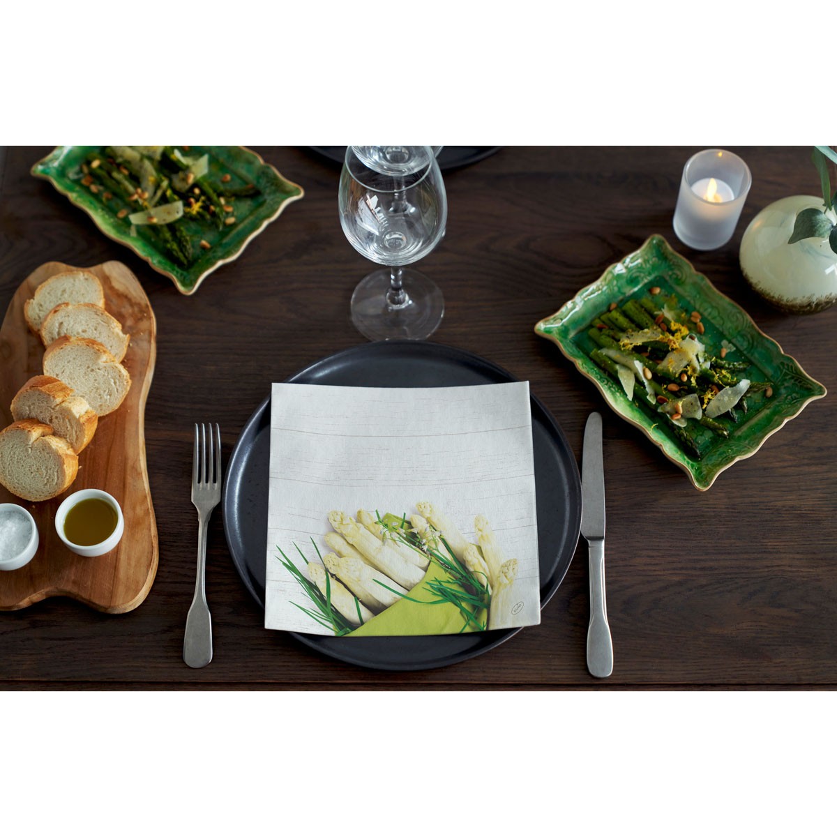 White Asparagus Dunisoft Napkin