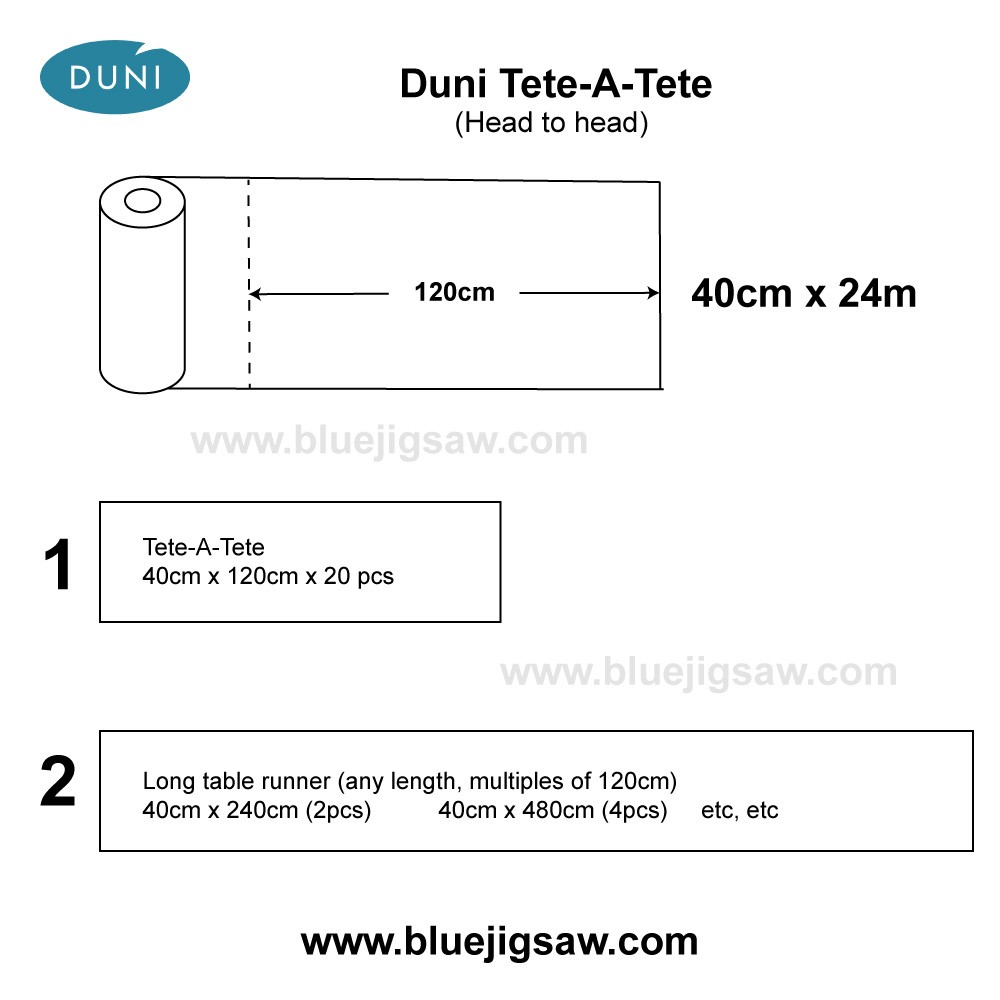Duni Tete-A-Tete Green Umbles
