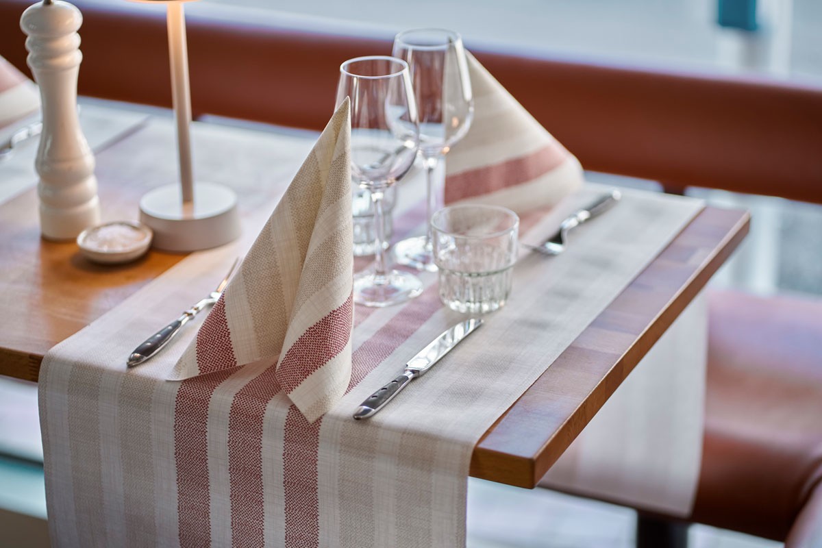 Dunicel® Tete-a-Tete Rigato Bordeaux