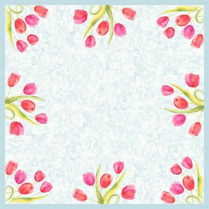 Painted Tulips Dunicel® Slipcover