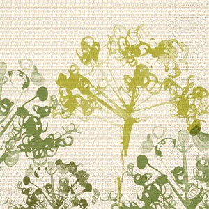 Duni Tissue Design Napkin, 3ply 40cm x 40cm, Green Umbles