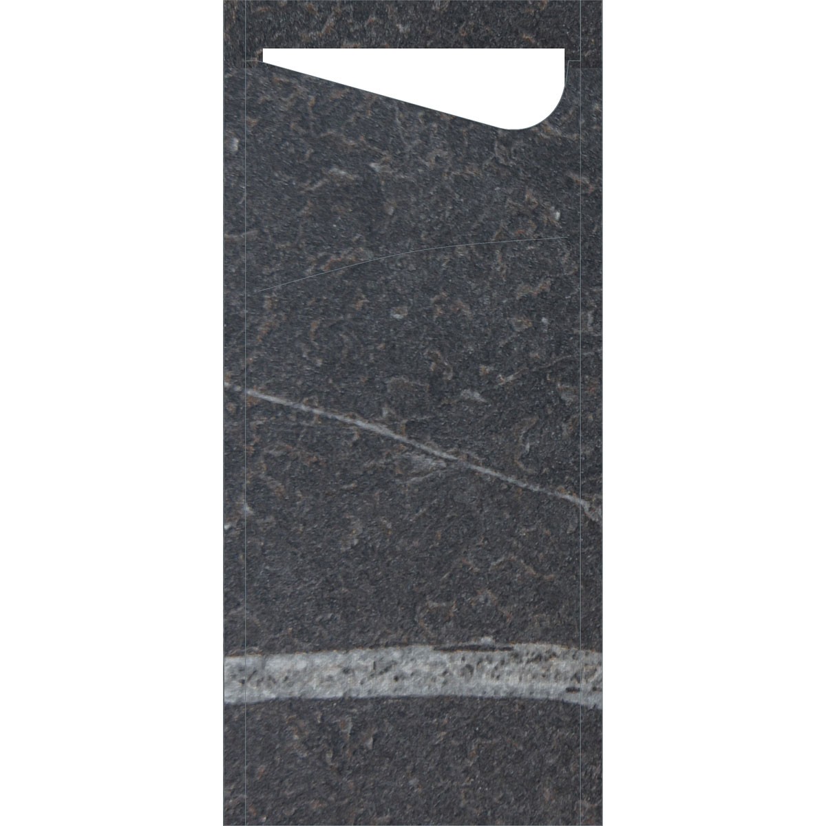 Duni Marble Black Sacchetto® Tissue, White Napkin