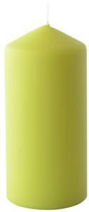 Duni Matt Kiwi Pillar Candle, 150mm x Ø70mm
