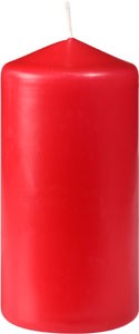 20 hour Red Pillar Candle 100mm x Ø50mm