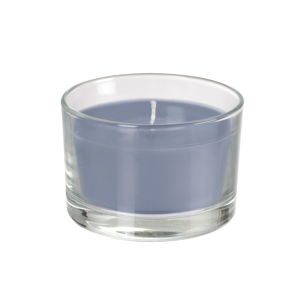 Steel Blue Ibiza Candle Glass 6cm x Ø8.5cm