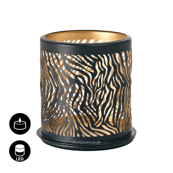 Duni Safari Zebra Candle Holder, 75mm x Ø75mm