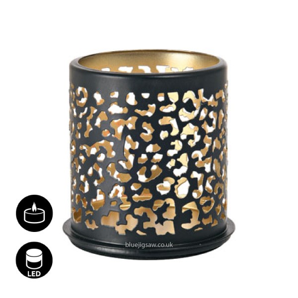 Duni Safari Leopard Candle Holder, 75mm x Ø75mm