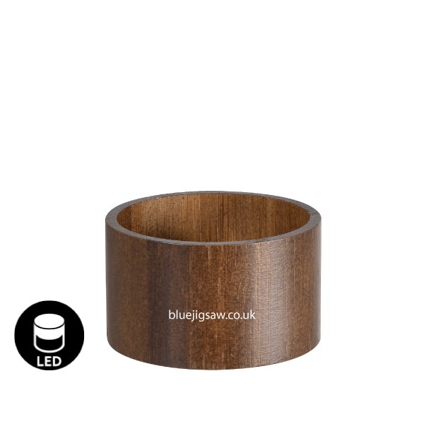 Duni LED Mini Lamp Holder Walnut, 33mm x Ø57mm