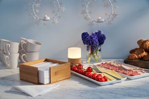 Duni Bright Bamboo Lamp Holder