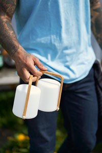 Duni LED Lamp, Sibling Bamboo