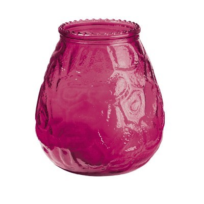 Fuchsia Venezia Candle Glass 10cm x Ø10cm