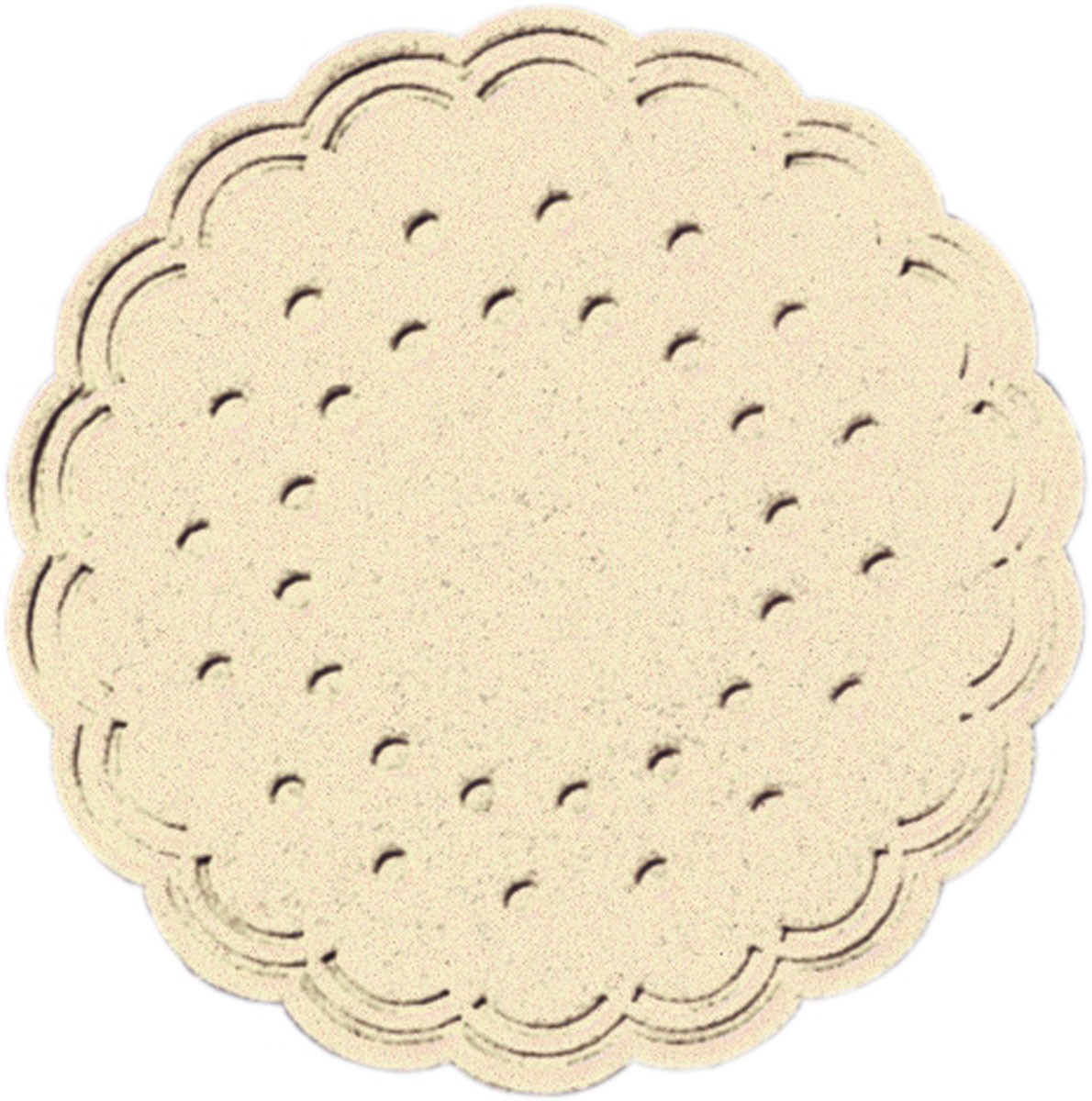 Duni Cream Paper Coaster Round Ø7.5cm
