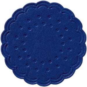 Duni Dark Blue Paper Coaster Round Ø7.5cm