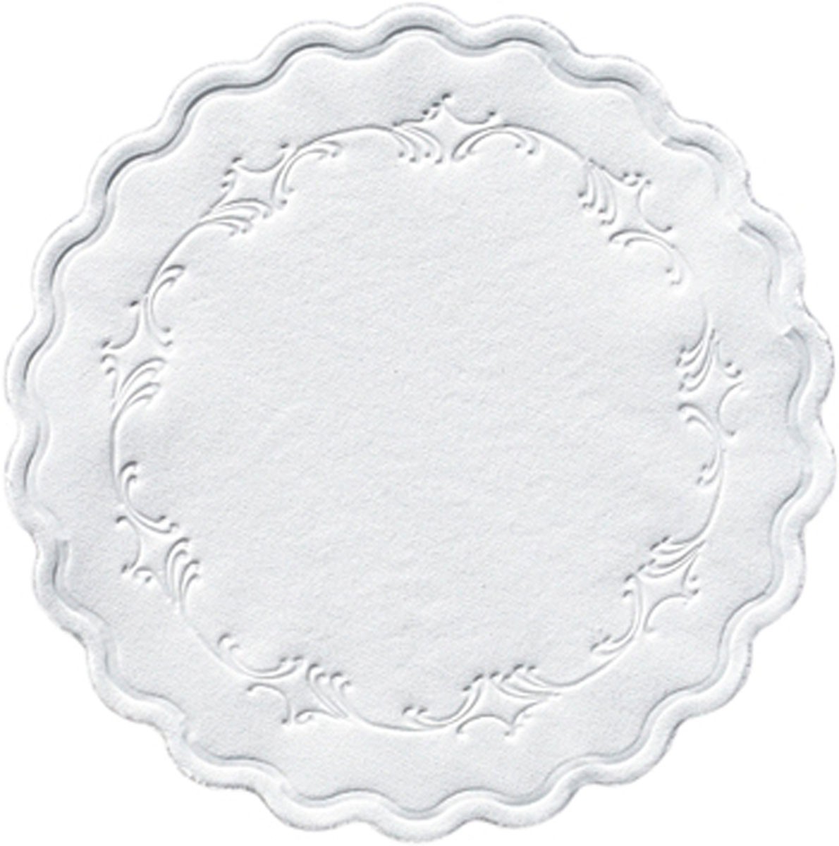 Duni White Romance Paper Coaster Round Ø9cm
