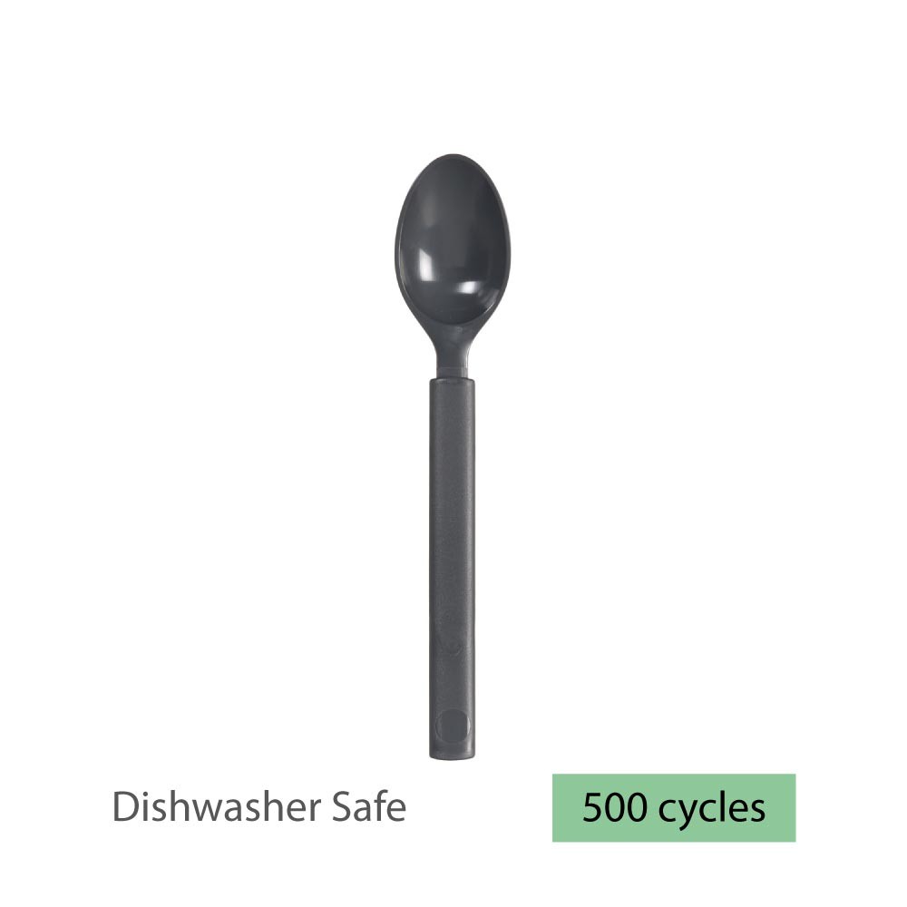 Duni Granite Spoon Reusable 17cm Dark Grey