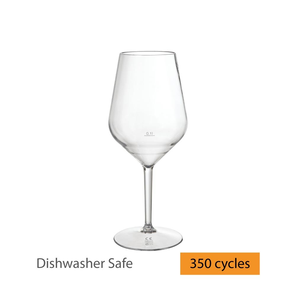Duni Elegance Champagne Glass Reusable 13cl Transparent