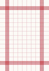 Dunisoft® Towel Napkin, 38cm x 54cm, Red